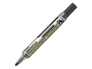 Permanentais marķieris Pentel Maxiflo NLF-50, apaļš, melns, 4.5mm