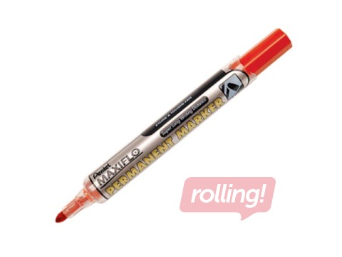 Permanentais marķieris Pentel, Maxiflo NLF-50, apaļš, sarkans, 4.5mm