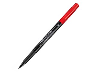 Permanentais marķieris Faber Castell, apaļš, sarkans, 0.4mm