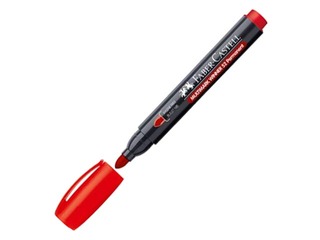 Permanentais marķieris Faber Castell Multimark 52-E, apaļš, sarkans