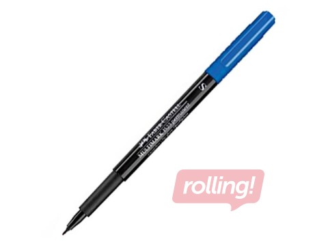 Permanentais marķieris Faber Castell, apaļš, zils, 0.4mm