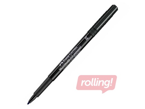 Permanentais marķieris Faber Castell M, apaļš, melns, 1mm