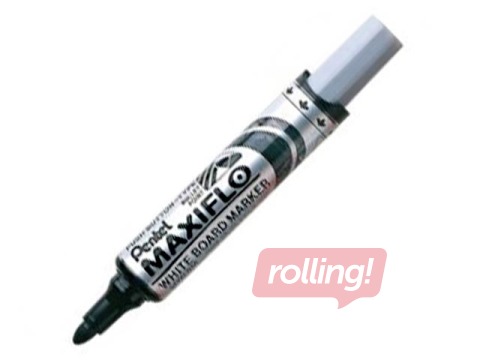 Marķieris baltajām tāfelēm Pentel Maxiflo, 6 mm, apaļš, melns