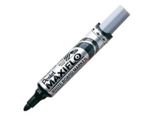 Marķieris baltajām tāfelēm Pentel Maxiflo, 6 mm, apaļš, melns