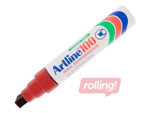 Permanentais marķieris Artline 100, nošķelts, sarkans, 7.5-12mm