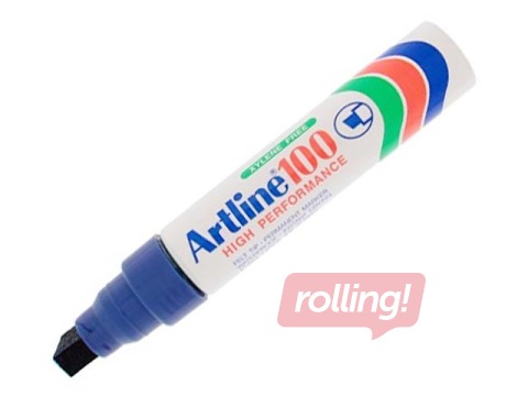 Permanentais marķieris Artline 100, nošķelts, zils, 7.5-12mm