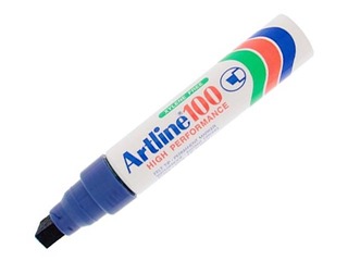 Permanentais marķieris Artline 100, nošķelts, zils, 7.5-12mm