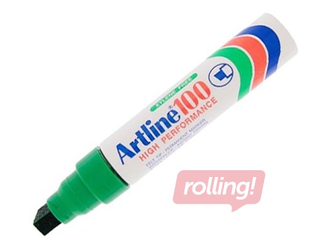 Permanentais marķieris Artline 100, nošķelts, zaļš, 7.5-12mm
