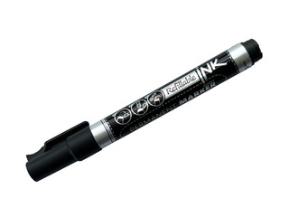 Permanentais marķieris MemoBe, apaļš, melns, 1-3mm