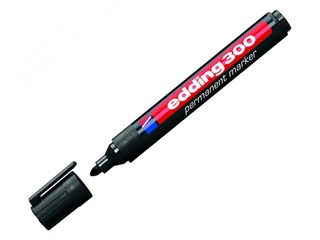Permamentais marķieris Edding 300, melns, 1.5-3mm