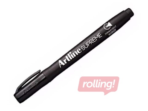Permanentais marķieris Artline Supreme, apaļš, melns, 1-2mm