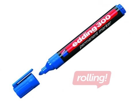 Permamentais marķieris Edding 300, zils, 1.5-3mm