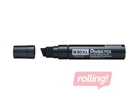 Universāls marķieris Pentel N-50 XL, slīps, melns, 11-17mm
