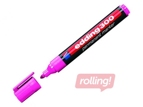 Permamentais marķieris Edding 300, rozā, 1.5-3mm