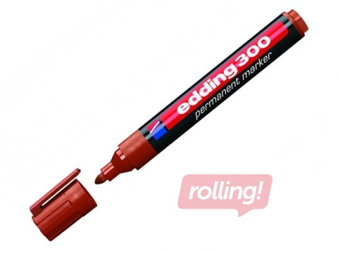 Permamentais marķieris Edding 300, brūns, 1.5-3mm