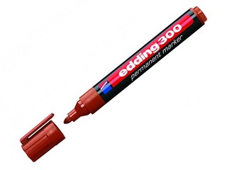 Permamentais marķieris Edding 300, brūns, 1.5-3mm