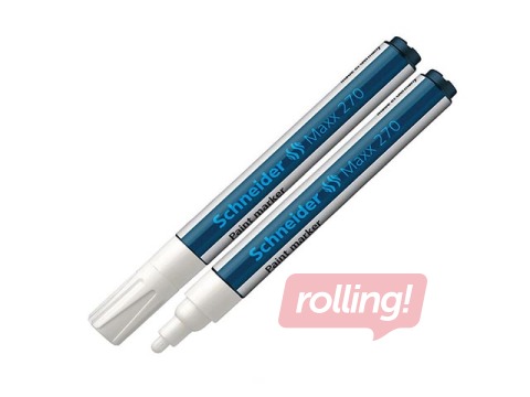 Permanentais marķieris Schneider Paint Maxx 270, 1-3mm, konisks, balts