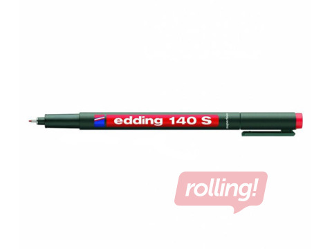 Permanents marķieris Edding 140S, sarkans, 0.3mm
