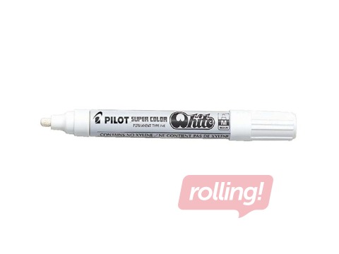 Permanentais marķieris Pilot  Super Color, 2.0 mm, balts