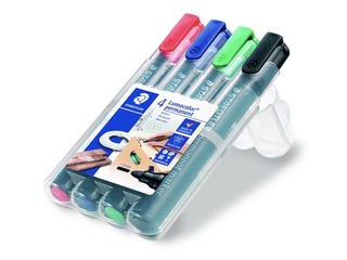 Permanentais marķieru komplekts Staedtler Lumcolor 352, 2mm, 4 krāsas