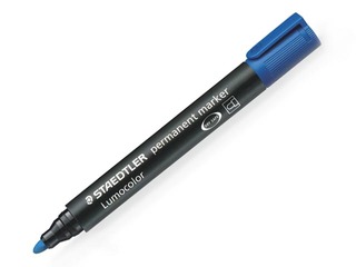 Permanentais marķieris Staedtler Lumcolor 352, zils, 2mm