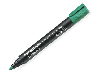 Permanentais marķieris Staedtler Lumcolor 352, zaļš, 2mm