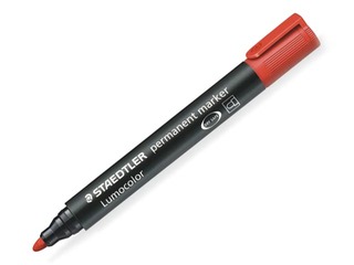 Permanentais marķieris Staedtler Lumcolor 352, sarkans, 2mm