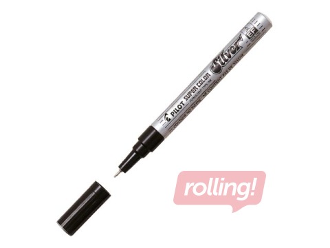 Permanentais marķieris Pilot Super Color Extra Fine, sudraba