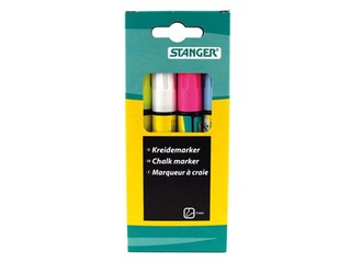 Marķieru - krītu komplekts, Stanger, 2-4 mm, 4 krāsas