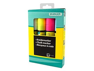 Marķieru - krītu komplekts, Stanger, 5-15 mm, 4 krāsas