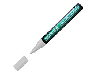 Noturīgais marķieris Stanger PAINT, 2-4mm, balts