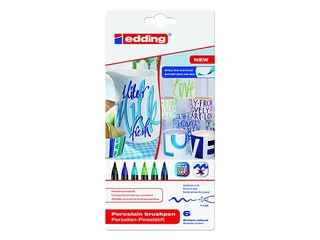 Marķieri keramikai Edding 4200, 6 krāsas (aukstie toņi)