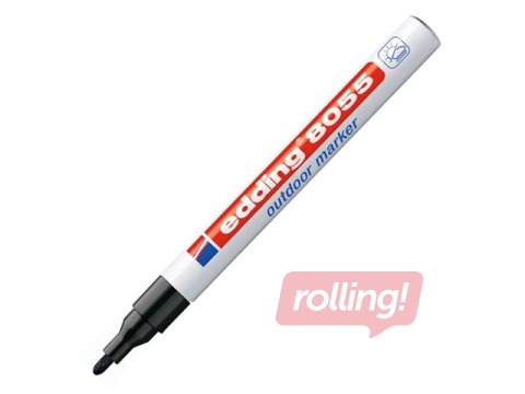 Permanents marķieris ārdarbiem Edding 8055, melns, 1-2mm