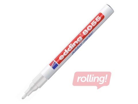 Permanents marķieris ārdarbiem Edding 8055, balts, 1-2mm