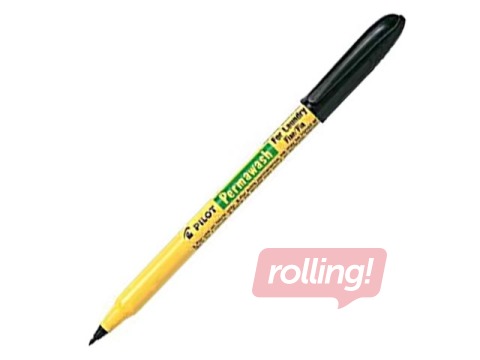 Noturīgais marķieris Pilot Permawash tekstilam, 0.6 mm, melns
