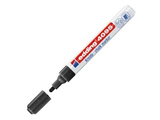 Marķieris - šķidrais krīts Edding 4095, 2-3mm, melns