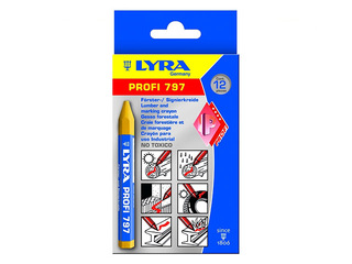 Marķēšanas krīts Lyra Profi, luminiscējošs, zils, 12 cm