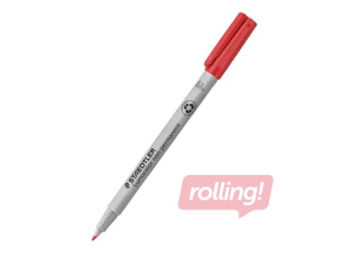 Marķieris Staedtler Lumocolor 316, sarkans, 0.6mm, nav permanents
