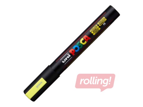 Marķieris Uni Posca PC-5M, fluorescējošs dzeltens