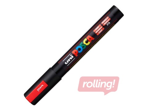 Marķieris Uni Posca PC-5M, fluorescējošs sarkans
