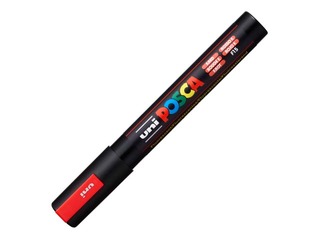 Marķieris Uni Posca PC-5M, fluorescējošs sarkans