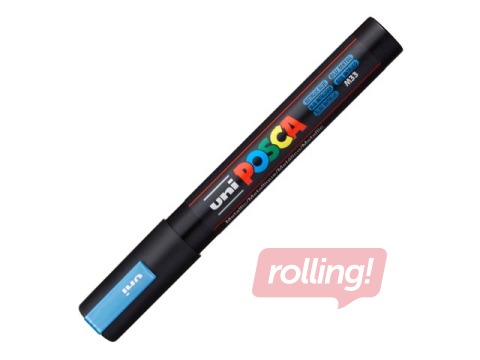 Marķieris Uni Posca PC-5M, metalizēti zils