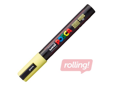 Marķieris Uni Posca PC-5M, pasteļdzeltens
