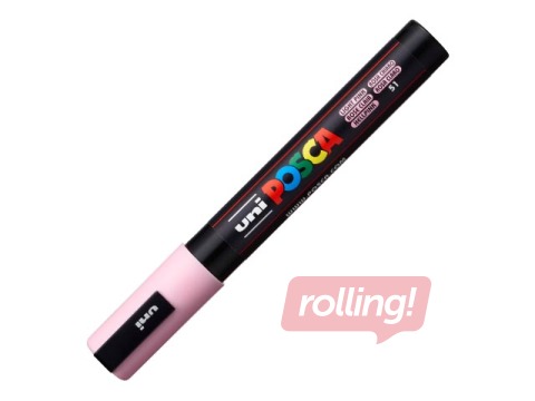 Marķieris Uni Posca PC-5M, pasteļrozā