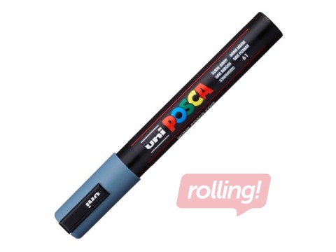Marķieris Uni Posca PC-5M, pelēkzils