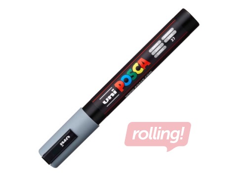 Marķieris Uni Posca PC-5M, pelēks