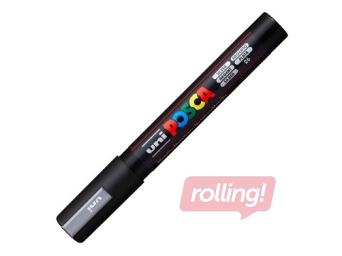 Marķieris Uni Posca PC-5M, sudraba