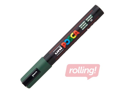 Marķieris Uni Posca PC-5M, tumši zaļš