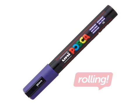 Marķieris Uni Posca PC-5M, violeti zils