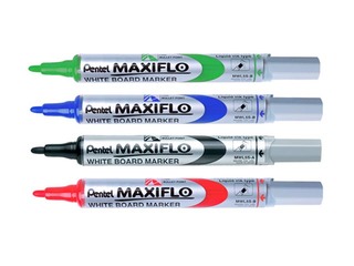 Marķieru komplekts tāfelēm, Pentel Maxiflo, koniski, 4 krāsas